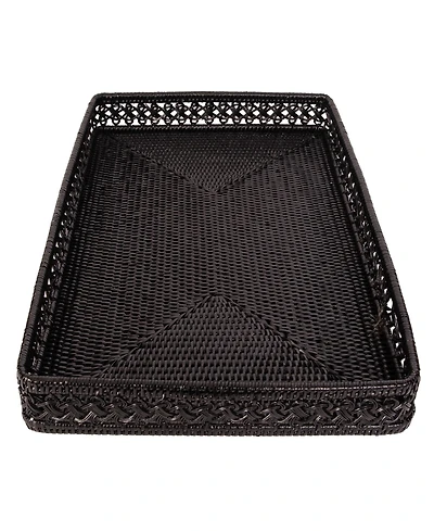 Artifacts Rattan Seca Design Rectangular Tray 17"