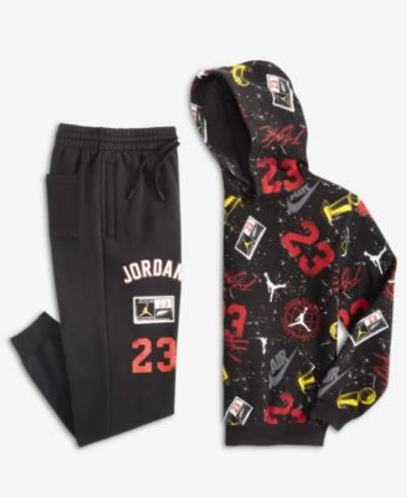 Jordan Boys 8 20 Street Champ Printed Pull On Hoodie Street Champ Bold Graphic Pants
