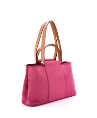 Pre-Owned Hermes 39 Cabag Elan Toile and Leather