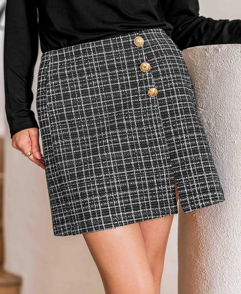 Cupshe Women's Upper East Side Plaid Mini Skirt