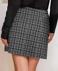 Cupshe Women's Upper East Side Plaid Mini Skirt