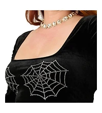 Unique Vintage Plus Square Neck Pleated Swing Dress