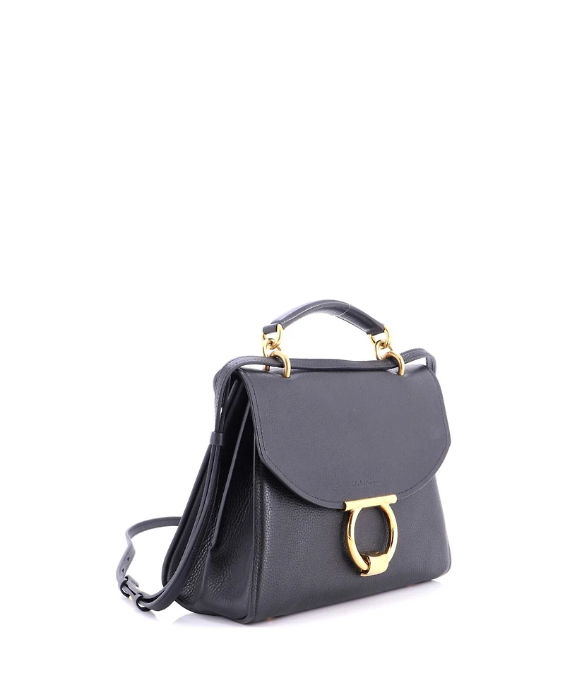 Pre-Owned Salvatore Ferragamo Margot Satchel Leather