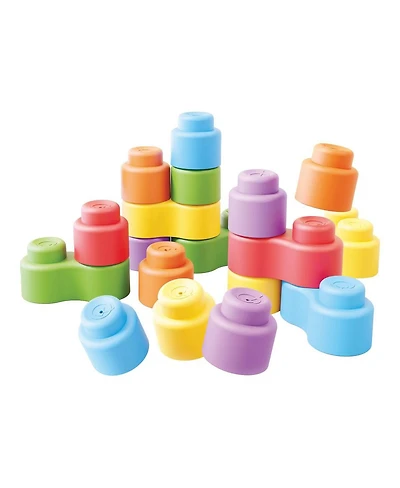 Quercetti Soft Stack Baby Bricks - 32 Pieces