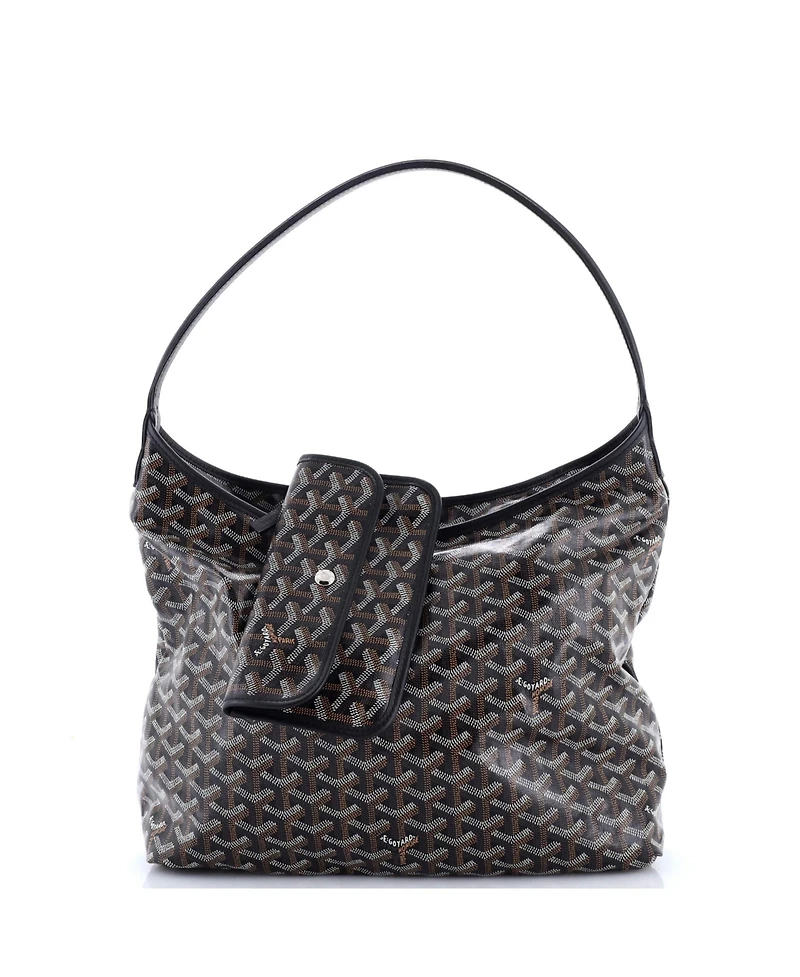 Pre-Owned Goyard Boheme Hobo Printed Coated Canvas