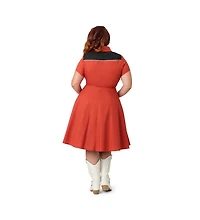 Smak Parlour Plus Size Embroidered Western Flare Dress