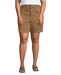 Lands' End Women's Cool Fade High Rise 7" Cargo Shorts