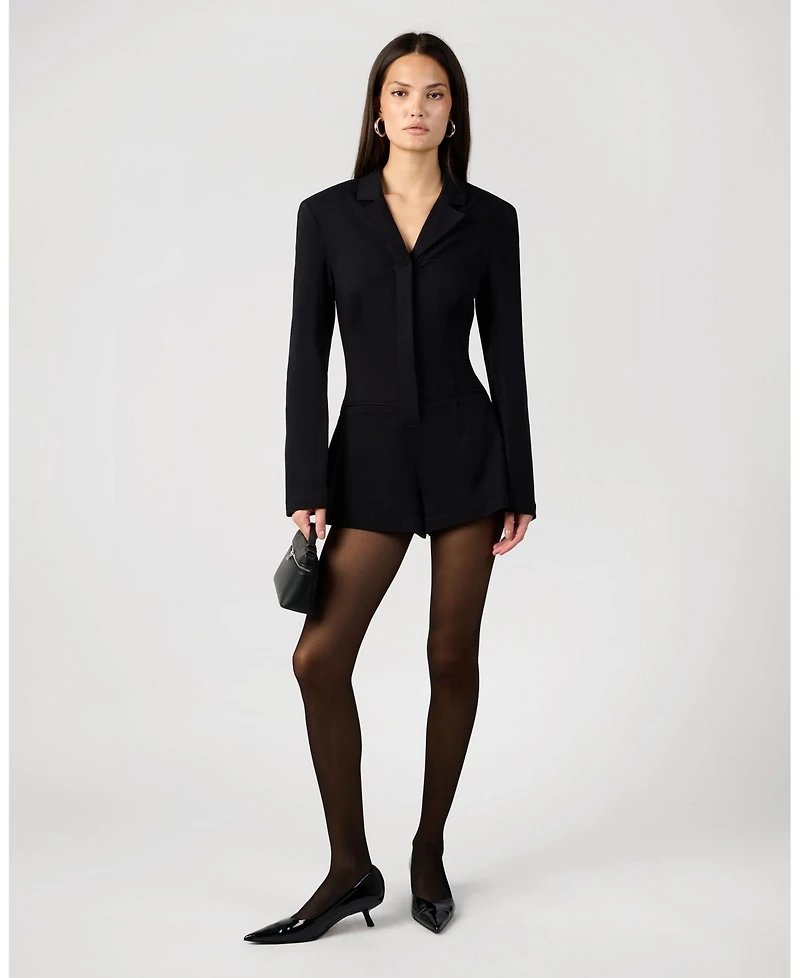 WeWoreWhat Women's Cinched Waist Blazer Romper