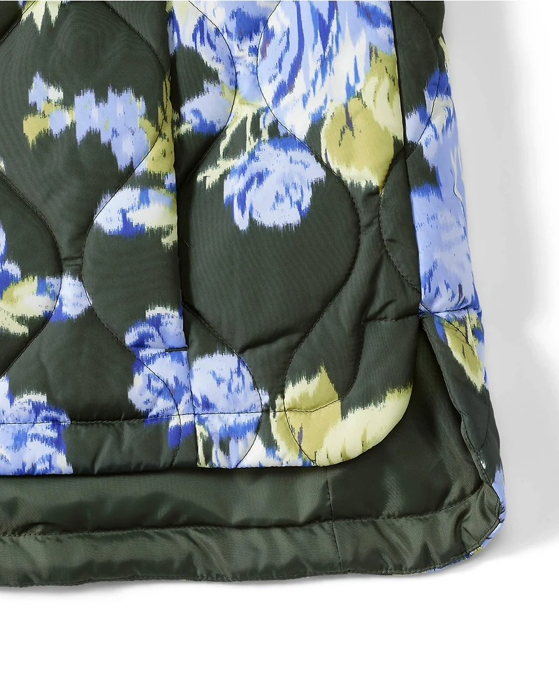 Lands' End Plus Print FeatherFree Quilted Insulated Vest