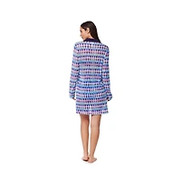 Profile by Gottex Women's Retro Riviera Netted Crochet Buttoned Tunic Cover-Up