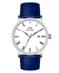 Porsamo Bleu Men's Veritas 1 Genuine Leather Band Watch 1361BVEL