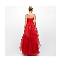 Bariano Women's Solenne Tiered Ball Gown