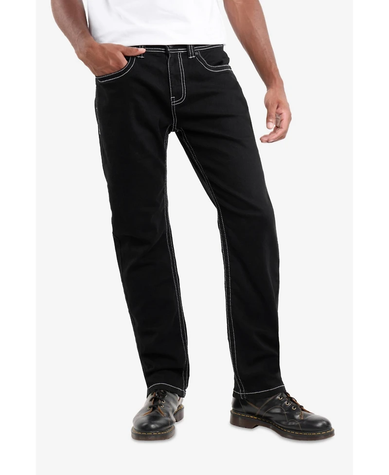 Cultura Men's Saddle Stitch Roman Fit Denim Jeans