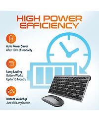 Delton N35 Wireless Slim Keyboard & Mouse Combo (DKMKITMIN35-wb)