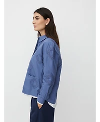 Masai Copenhagen Women's 100% Cotton Long Sleeve Collared Shirt