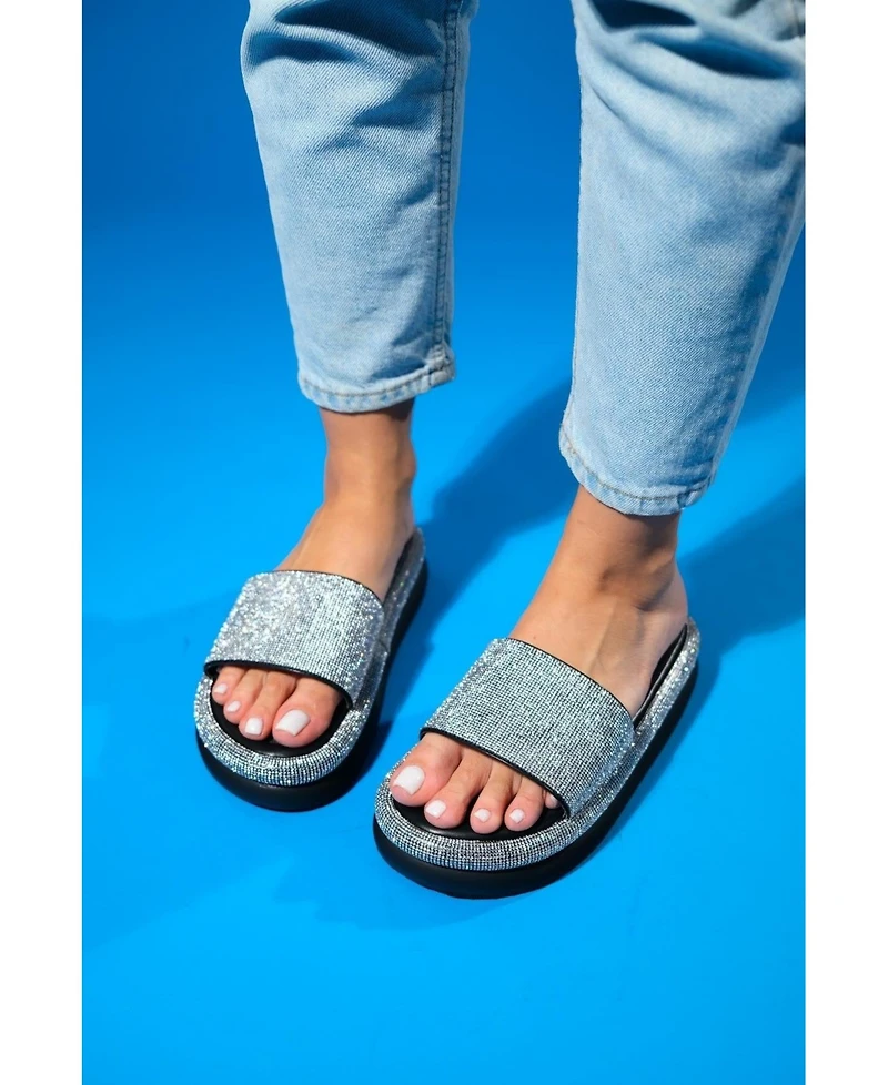 Prologue Shoes Oeste Rhinestone Platform Sandal (Women)