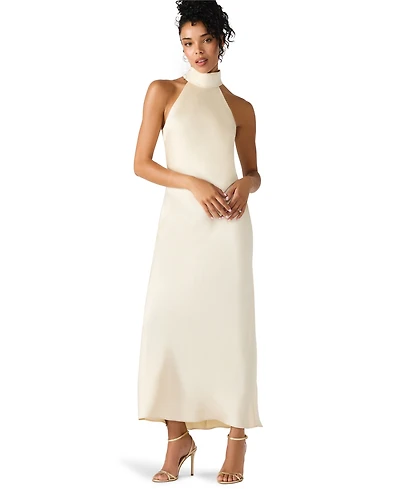 Steve Madden Women's Lara Satin Maxi Dress