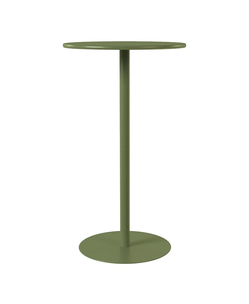 41.25" Adjustable Metal Round Bar Height Table