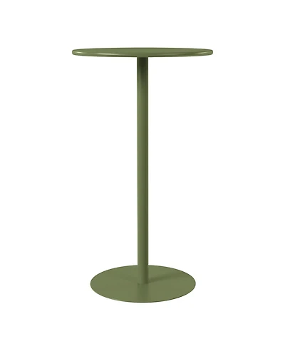 41.25" Adjustable Metal Round Bar Height Table