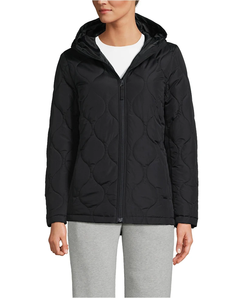 Lands' End Women's FeatherFree Onion Quilted Insulated Jacket