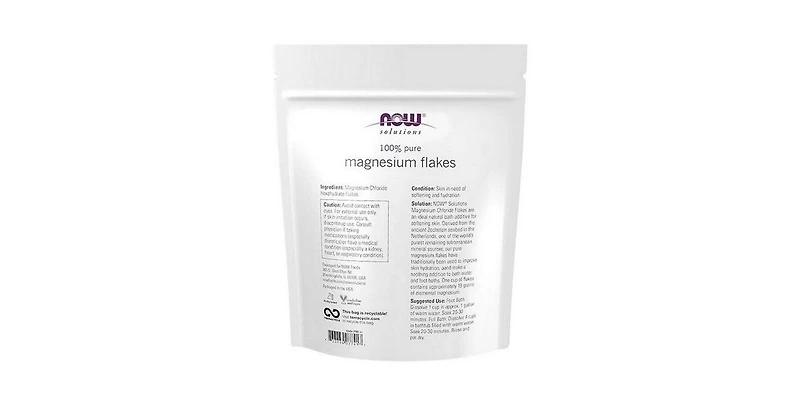 Now Foods Magnesium Flakes, 26.5 Oz