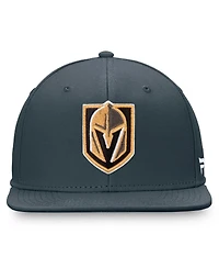 Fanatics Men's Charcoal Vegas Golden Knights Core Primary Team Logo Fitted Hat