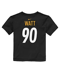 Nike Toddler T.j. Watt Black Pittsburgh Steelers Player Name Number T-Shirt