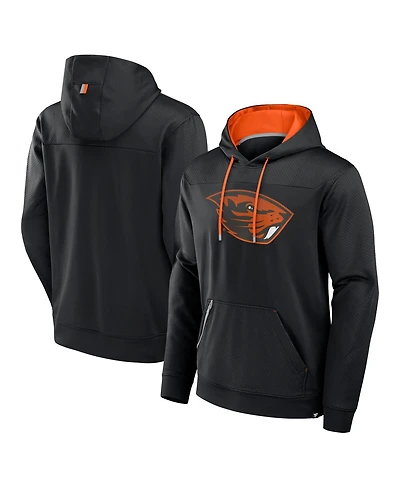 Fanatics Men's Black Oregon State Beavers Defender Dot Faded Primary Pullover Hoodie