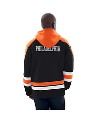Starter Men's Orange/Black Philadelphia Flyers Hockey Pullover Hoodie