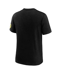 Nike Men's Heather Green Oregon Ducks Campus Collegiate Block Tri-Blend T-Shirt