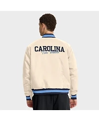 Nike Men's Tan North Carolina Tar Heels Legacy Full-Snap Bomber Jacket