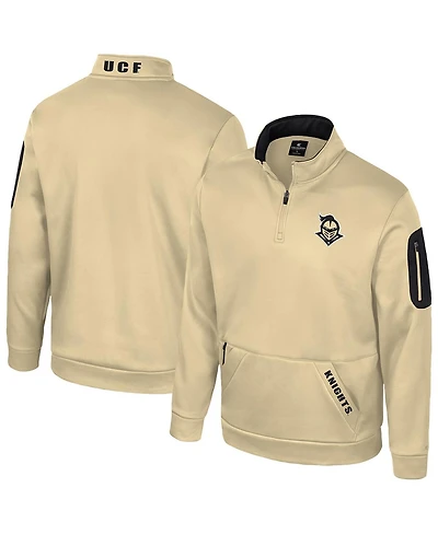 Colosseum Men's Gold Ucf Knights Mainframe Quarter-Zip Fleece Jacket