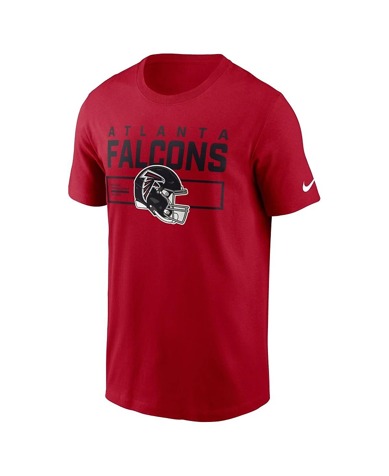Nike Men's Red Atlanta Falcons Primetime Helmet Essential T-Shirt