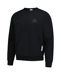 Nike Men's Black Philadelphia 76ers Authentic Standard Issue Travel Dri-fit Sweatshirt