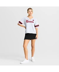 Fanatics Women's White Wisconsin Badgers Hometown Premium Script T-Shirt