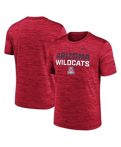 Nike Men's Red Arizona Wildcats Campus Center Stack Velocity Dri-fit T-Shirt