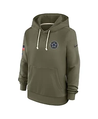Nike Women's Olive Dallas Cowboys 2025 Salute to Service Sideline Standard Issue Dri-fit Hoodie