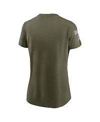 Nike Women's Olive Dallas Cowboys 2025 Salute to Service Sideline T-Shirt