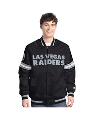 Starter Men's Las Vegas Raiders Scout Full-Snap Varsity Jacket