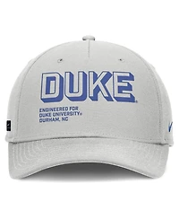 Nike Men's Gray Duke Blue Devils 2025 Sideline Dust Pinched Rise Adjustable Hat
