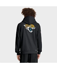 Nike Men's Black Jacksonville Jaguars Sideline Standard Issue Utility Player Dri-fit Full-Zip Hoodie