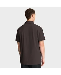 Nike Men's Brown Cleveland Browns Sideline Woven Dri-fit Polo Shirt