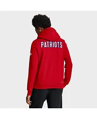 Nike Women's Red New England Patriots Throwback Sideline Standard Issue Dri-fit Hoodie