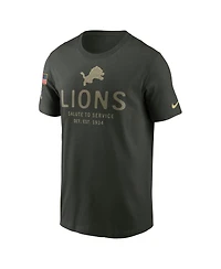 Nike Men's Forest Green Detroit Lions 2025 Salute to Service Sideline Primary Edge Dri-fit T-Shirt