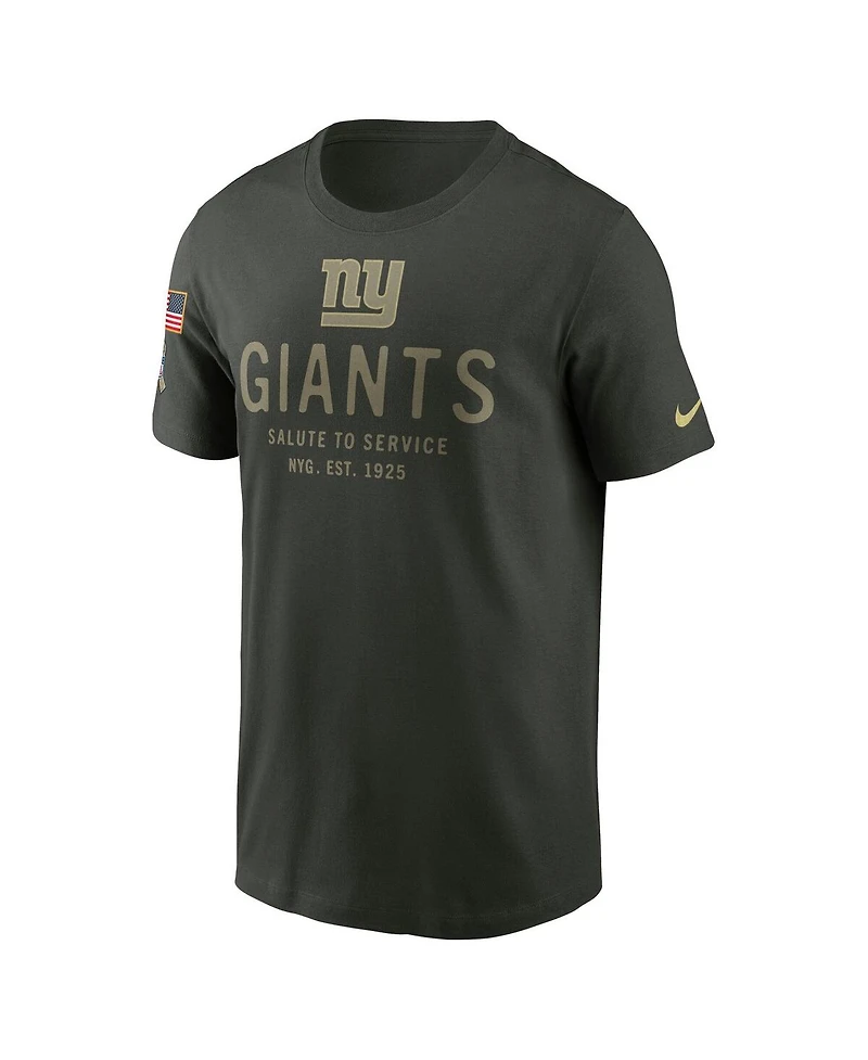 Nike Men's Forest Green New York Giants 2025 Salute to Service Sideline Primary Edge Dri-fit T-Shirt