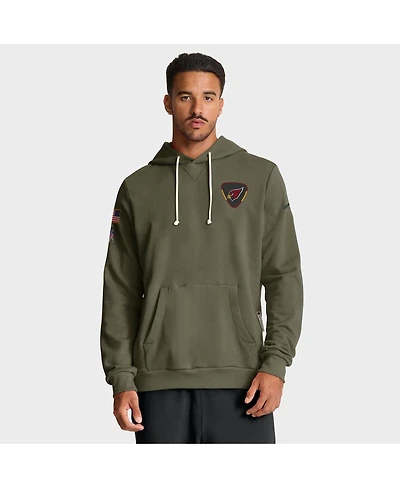 Nike Men's Olive Arizona Cardinals 2025 Salute to Service Sideline Standard Issue Dri-fit Hoodie