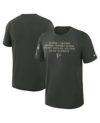 Nike Men's Dark Green Atlanta Falcons 2025 Salute to Service Sideline Slub Dri-fit T-Shirt