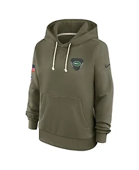 Nike Women's Olive New York Jets 2025 Salute to Service Sideline Standard Issue Dri-fit Hoodie