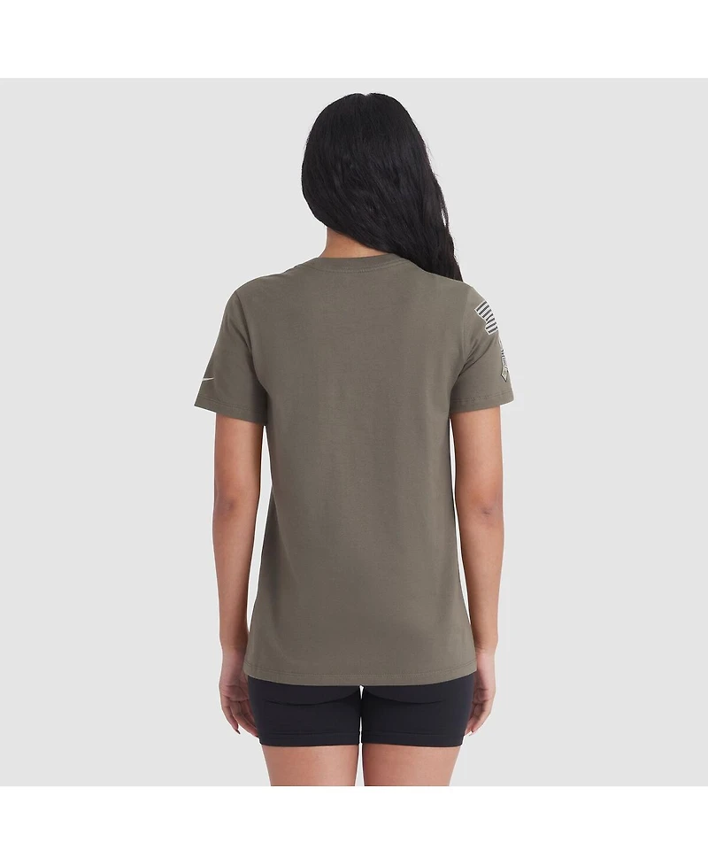 Nike Women's Olive Tampa Bay Buccaneers 2025 Salute to Service Sideline T-Shirt