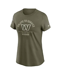 Nike Women's Olive Washington Commanders 2025 Salute to Service Sideline T-Shirt
